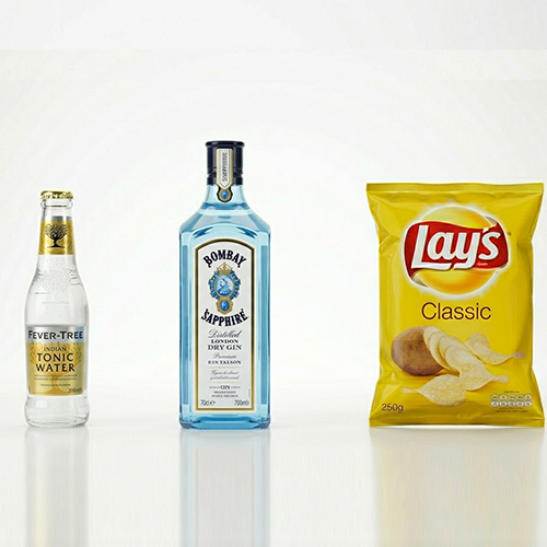 Bombay S 70cl + Tonic + 1 chips Lays