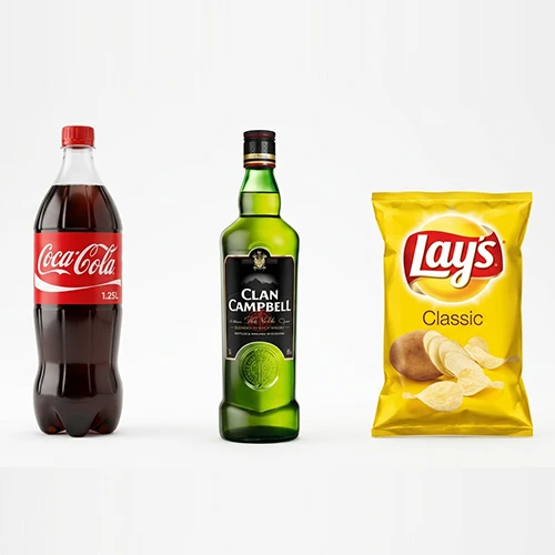 1 clan Campell + 1 Coca 1.25cl + 1 chips Lays